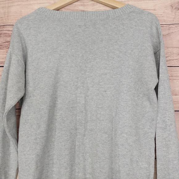 Gap Sweater Womens Small Gray New York Graphic Embroidered Pullover Crewneck - Picture 5 of 8